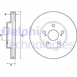 Диск гальмівний Delphi BG4711C