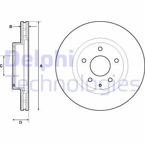 Диск гальмівний Delphi BG4713C