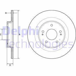 Диск тормозной Delphi BG4924C