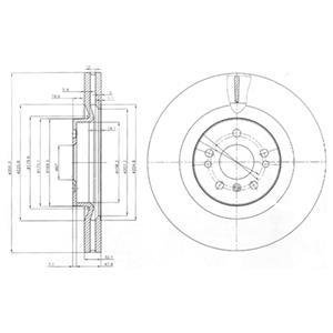 Диск тормозной Delphi BG9013