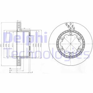 Диск тормозной Delphi BG9015