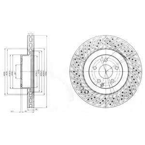 DB Тормозной диск передний S Klass W221 05- Delphi BG9057