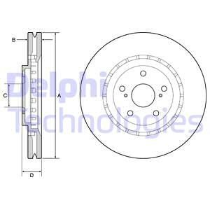 Диск тормозной Delphi BG9219C