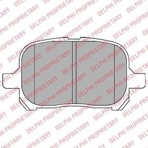 Комплект гальмівних колодок з 4 шт. дисків Delphi LP1144