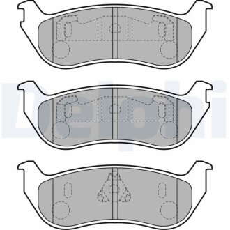 Комплект гальмівних колодок, дискове гальмо Delphi LP1859