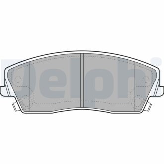 Комплект гальмівних колодок Delphi LP2034