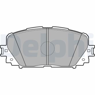Комплект гальмівних колодок Delphi LP2123