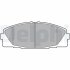 Комплект тормозных колодок из 4 шт. дисков Delphi LP2473 (фото 1)