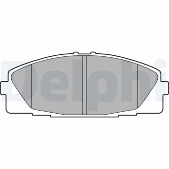 Комплект тормозных колодок из 4 шт. дисков Delphi LP2473