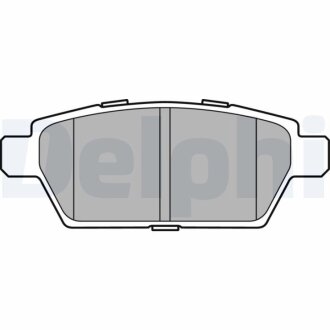 Комплект гальмівних колодок, дискове гальмо Delphi LP2493