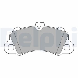 Комплект гальмівних колодок, дискове гальмо Delphi LP3639