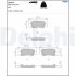 Комплект гальмівних колодок, дискове гальмо Delphi LP3737 (фото 1)