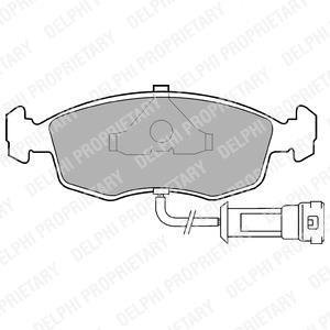 FORD Колодки тормозные передние Sierra,Scorpio,Granada 77- Delphi LP457