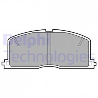 Комплект гальмівних колодок з 4 шт. дисків Delphi LP460