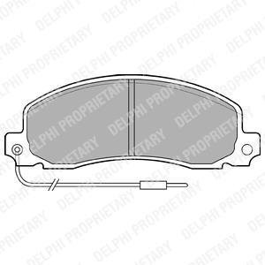 RENAULT Тормозные колодки передн.Trafic 1.4/2.5DOpel Arena 1,9/2,5D 84- Delphi LP504