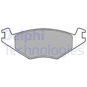 VW Тормозные колодки передн. Golf II, Polo -90Seat Ibiza,Cordoba (17,3mm) Delphi LP505