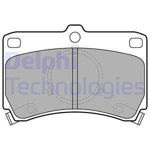 MAZDA Колодки тормозные передн.323 85-93 Delphi LP531