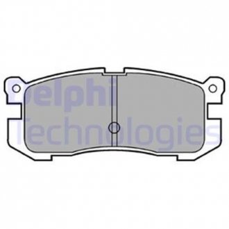 Комплект тормозных колодок из 4 шт. дисков Delphi LP624