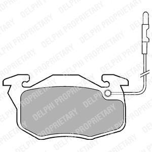 CITROEN Тормозн.колодки передн.(с датч.) Saxo,Peugeot 106 Delphi LP696