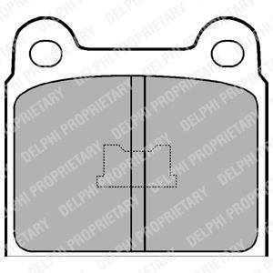 VW Тормозные колодки передн.Golf,Polo,Passat,Audi 80 Delphi LP76