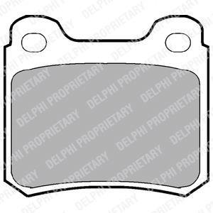 DB Тормозные колодки задн. W124,W201 Delphi LP915