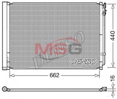 Радиатор кондиционера DENSO DCN05032