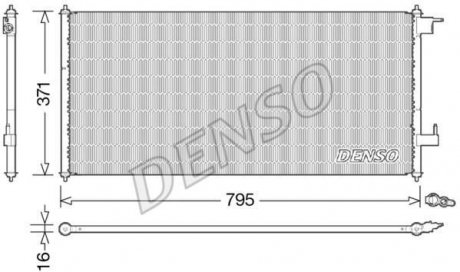 Радиатор кондиционера DENSO DCN10030