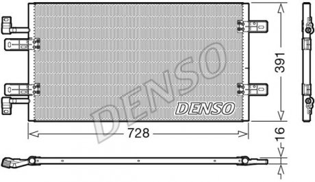 Радиатор кондиционера DENSO DCN20019