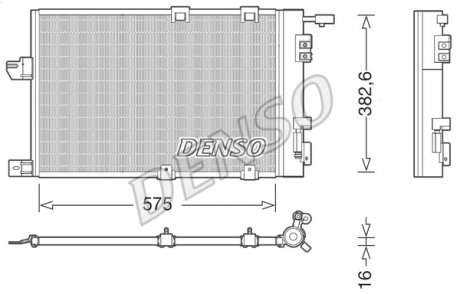 Радиатор кондиционера DENSO DCN20038