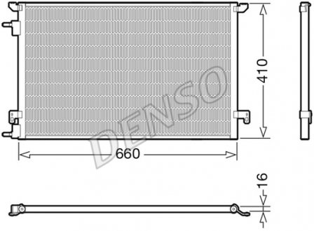 Радиатор кондиционера DENSO DCN20045