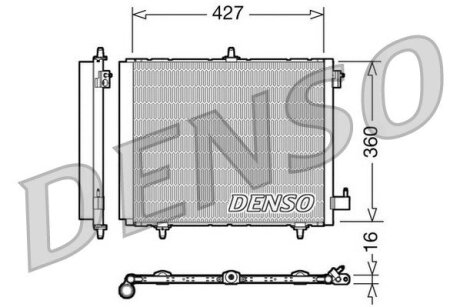 Радиатор кондиционера DENSO DCN21009 (фото 1)