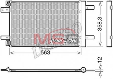 Радиатор кондиционера DENSO DCN21032