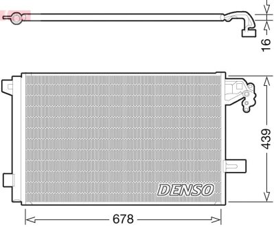 Радиатор кондиционера DENSO DCN32063