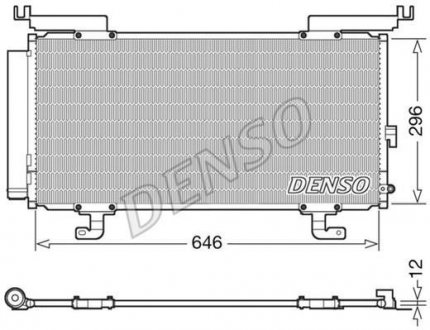 Конденсер кондиционера DENSO DCN36004 (фото 1)