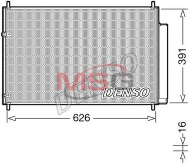 Радиатор кондиционера DENSO DCN50041