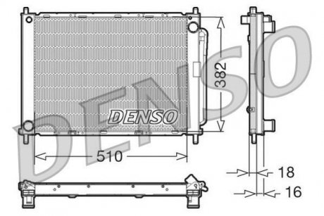 Радіатор кондиціонера DENSO DRM23100