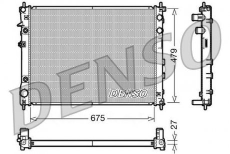 Радиатор охлаждения двигателя DENSO DRM36012