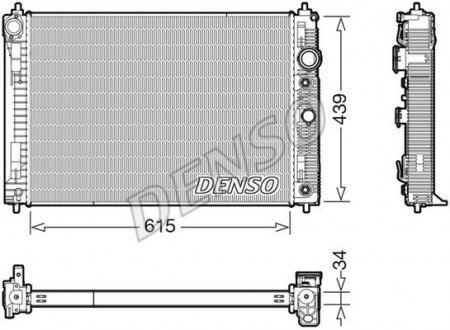 Радиатор охлаждения DENSO DRM46045