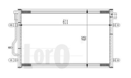 Радіатор кондиціонера A4/A6 Allroad 1.6-4.2 00-09 DEPO 003-016-0012