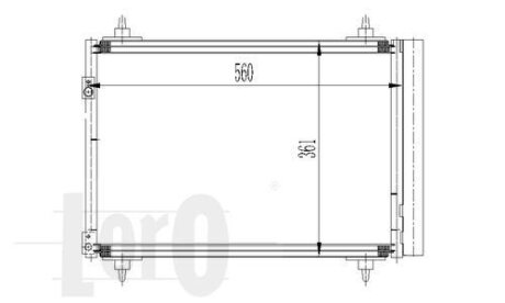 Радіатор кондиціонера Berlingo/Partner 1.6HDI 08- DEPO 009-016-0016