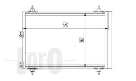 Радіатор кондиціонера Berlingo/Partner 1.6HDI 05- DEPO 009-016-0017