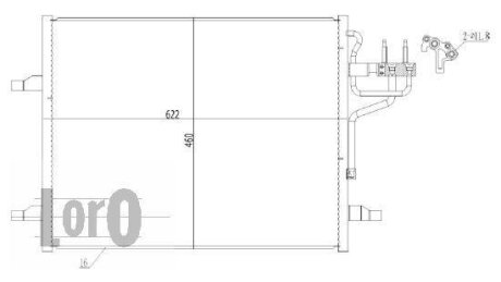 Радіатор кондиціонера KUGA (CBV) (08-) 2.0 TDCi DEPO 017-016-0027 (фото 1)