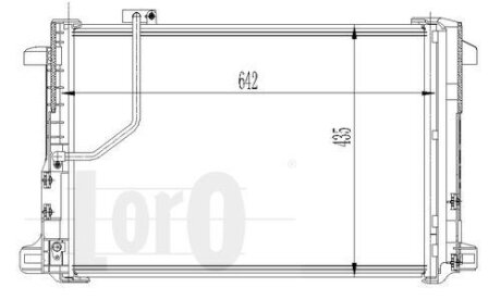 Радіатор кондиціонера MB W212/X218/W204/X204 1.6-6.2 07- DEPO 033-016-0013