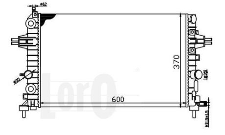 Радіатор охолодження двигуна ASTRA H/ZAFIRA B 1.6i 16V 04- DEPO 037-017-0029 (фото 1)