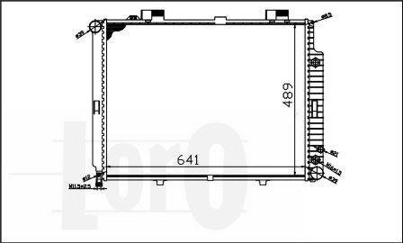 Радіатор охолодження двигуна E-CLASS W 210/E 200 DIESEL 95- DEPO 054-017-0045