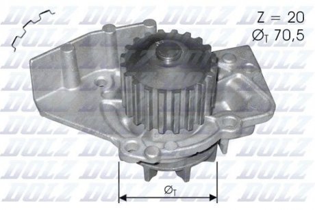 Насос системи охолодження DOLZ C-120