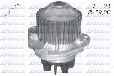 Насос системи охолодження DOLZ C-123