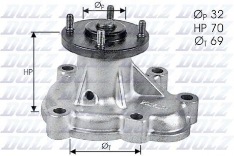 Насос системи охолодження DOLZ O-131