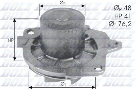 Насос системи охолодження DOLZ S-314