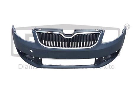 Бампер передній з решіткою радіатора (-омивач,-парктронік)) Skoda Octavia (12-) Dpa 88071858702
